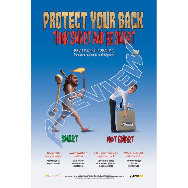 Back Injury Prevention Poster Crewsafe