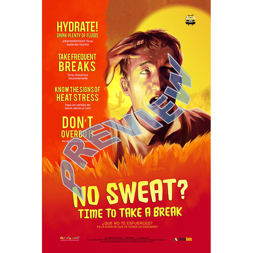 Heat Stress Prevention Poster Crewsafe