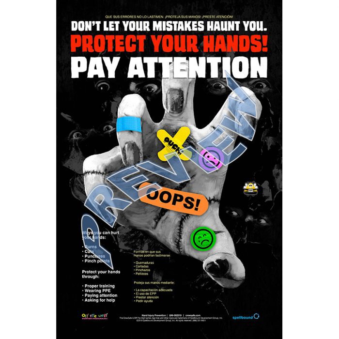 Hand Injury Prevention Poster Crewsafe