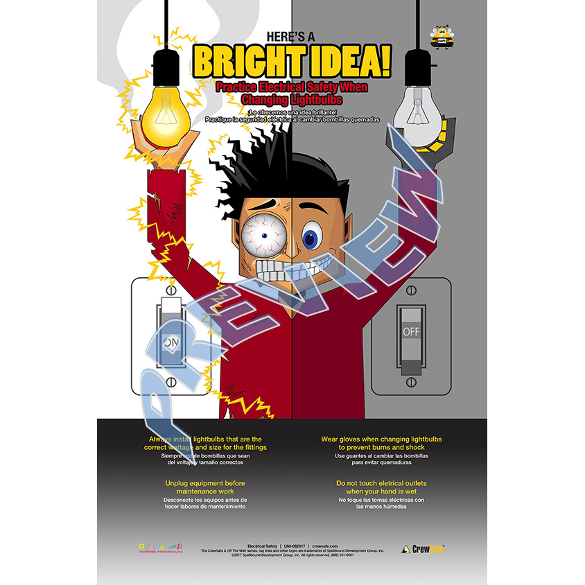 Electrical Safety Poster Crewsafe