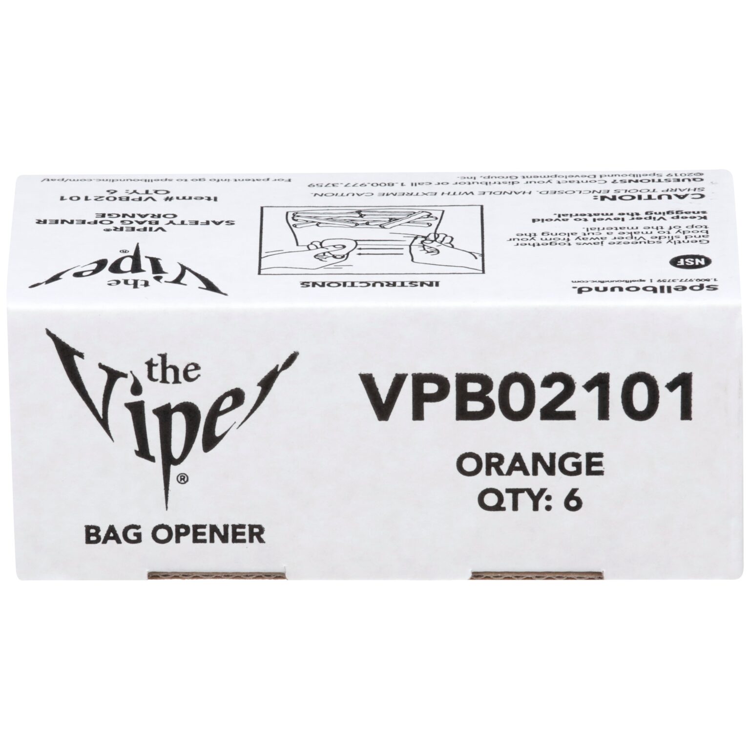 Viper Safety Bag Opener (Orange) A Cut Above The Rest CrewSafe