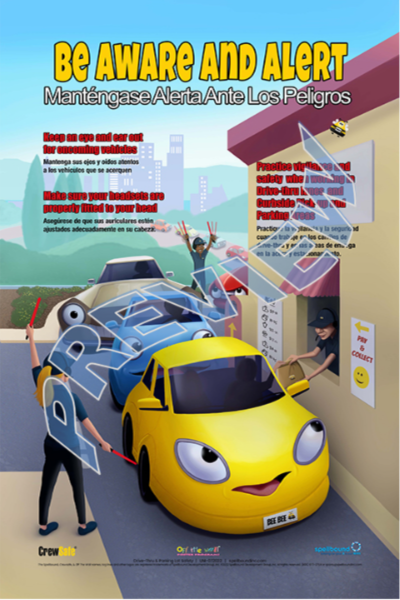Drive Thru & Parking Lot Safety Poster